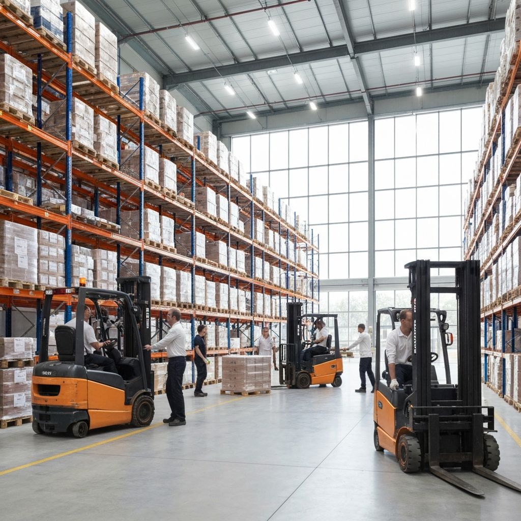 Modern logistics warehouse operations